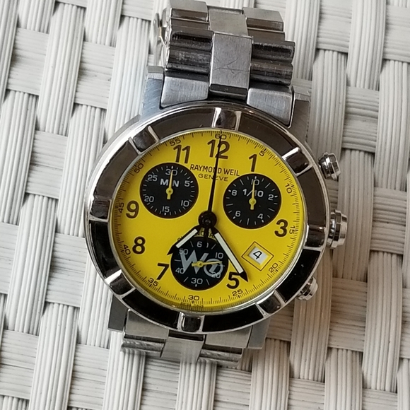 RAYMOND WEIL W1 Chronograph Date Yellow Dial watch